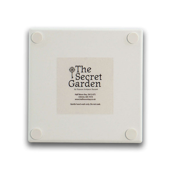 The Secret Garden Cream Ceramic Coaster