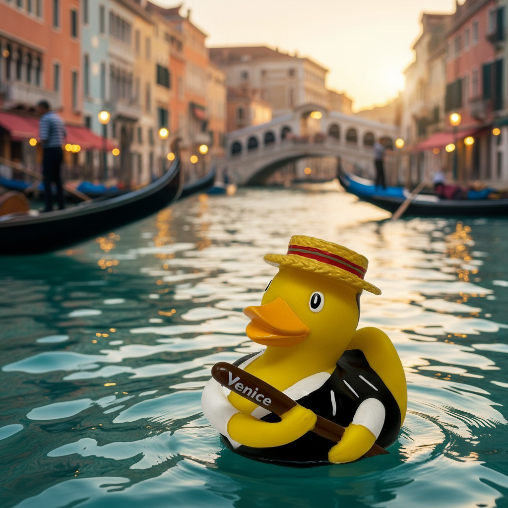 Duck Gondolier Venice
