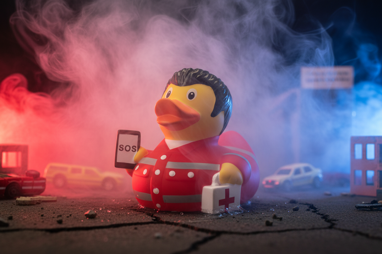 Feuerwehrmann Sanitäter Duck