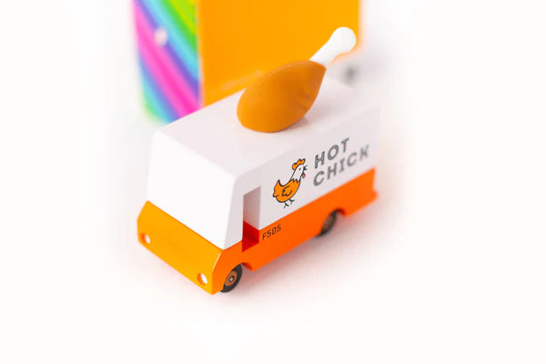 Candycar World Wooden Van - Fried Chicken Van / Hot Chick