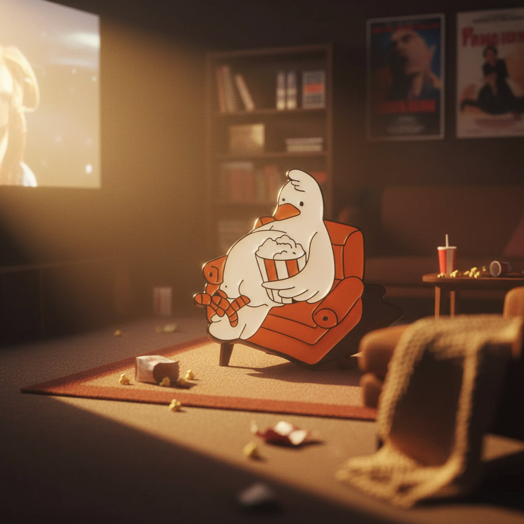 Witte Eend Pin - Film en Chillen