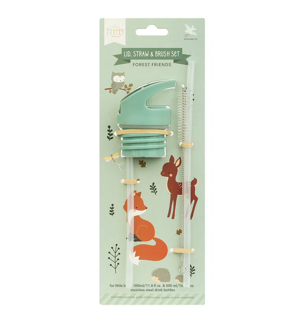 Kit bouchon, paille et goupillon - Amis de la forêt – vue 2 – A Little Lovely Company