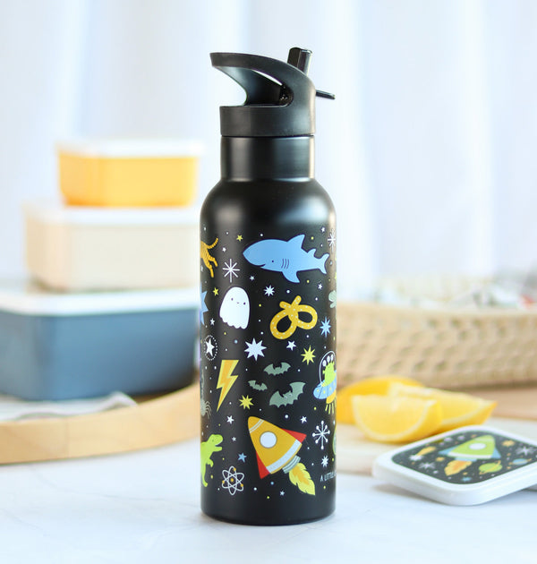 Gourde XL en inox - Galaxie – vue 2 – A Little Lovely Company