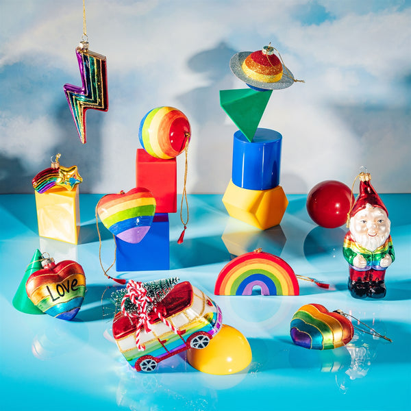 Rainbow Light-up Christmas Ornament