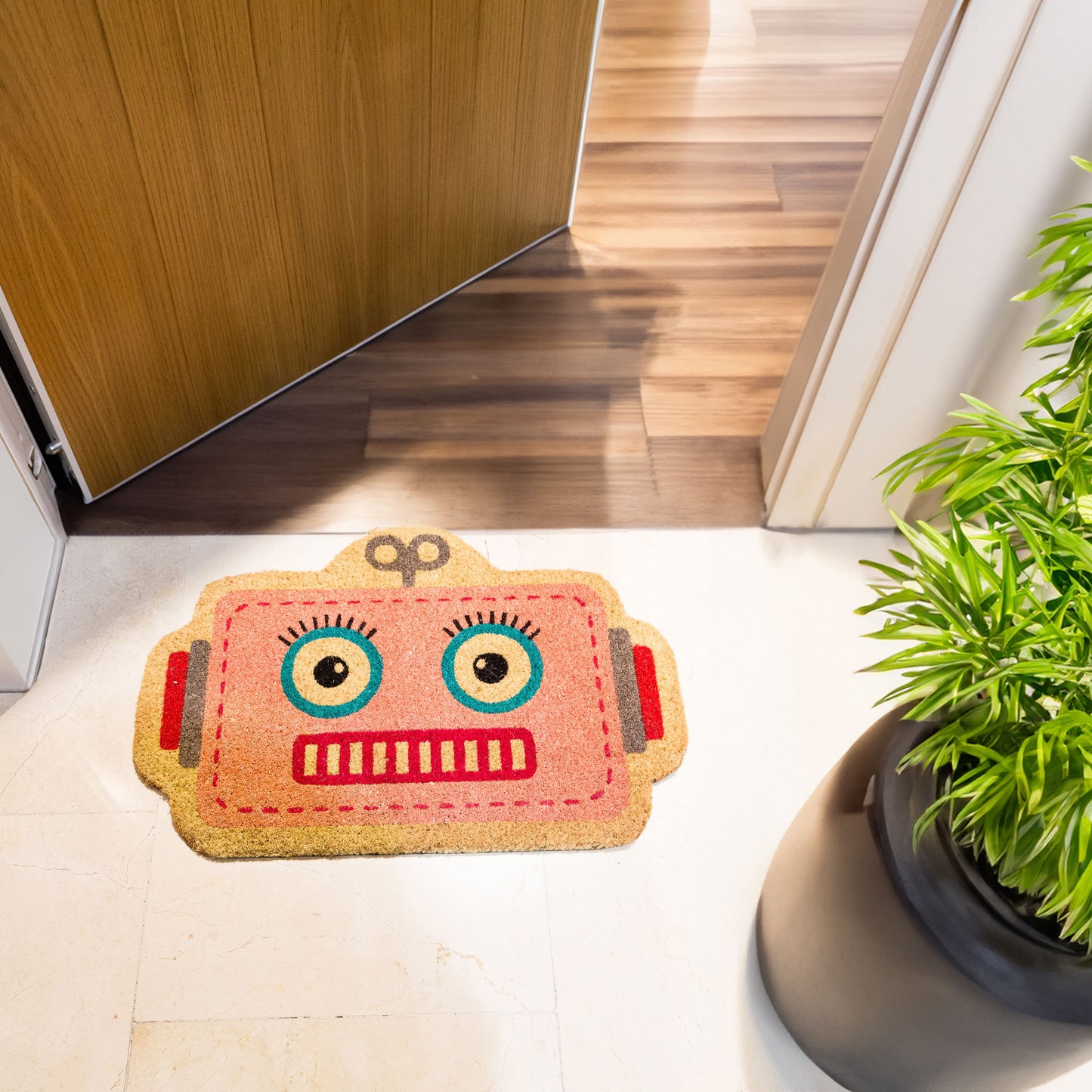 Paillasson « Robot » Rose – Fisura – vue 4