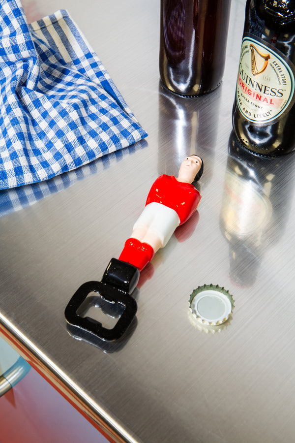 Red Foosball Bottle Opener