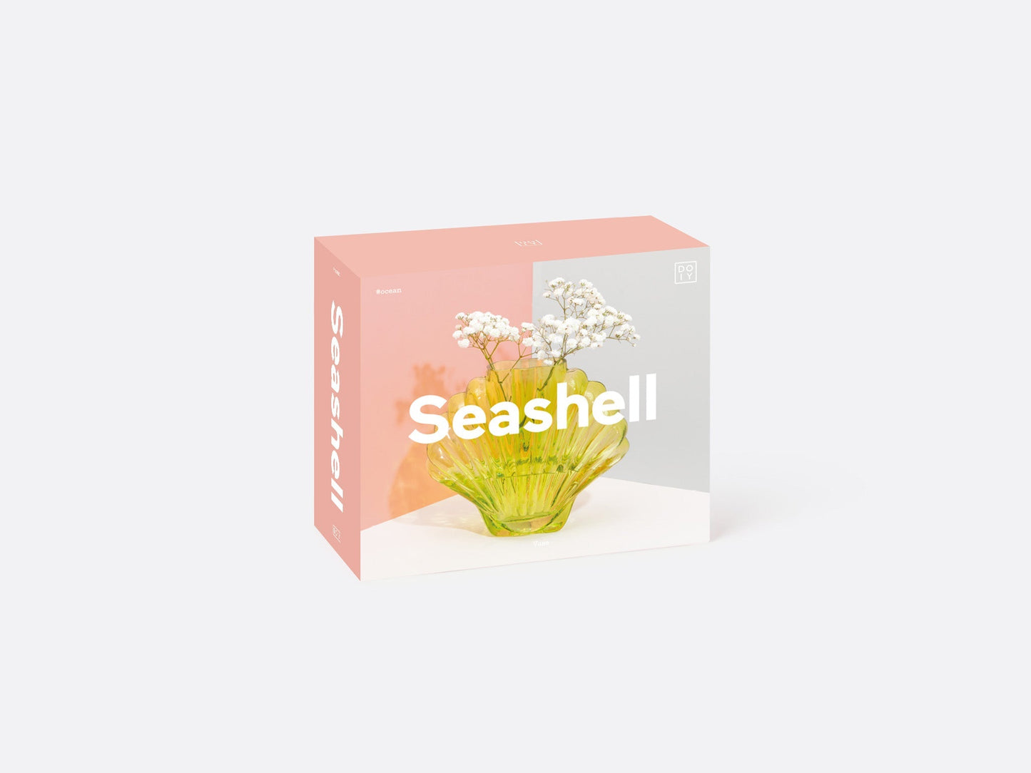 Vase with Green Seashells