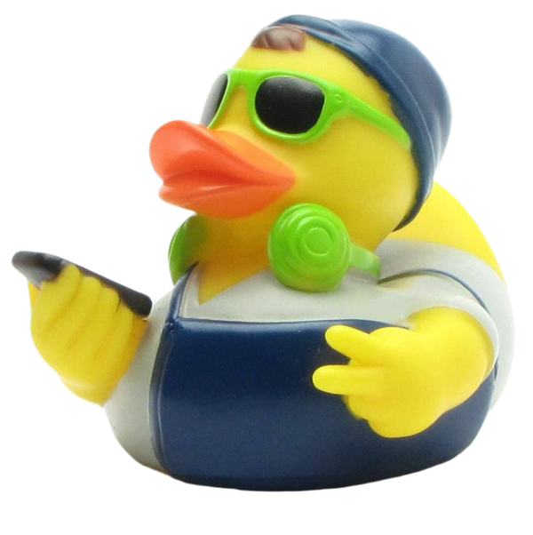 Green Hipster Duck