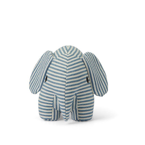 Denim Stripe Elephant Plush