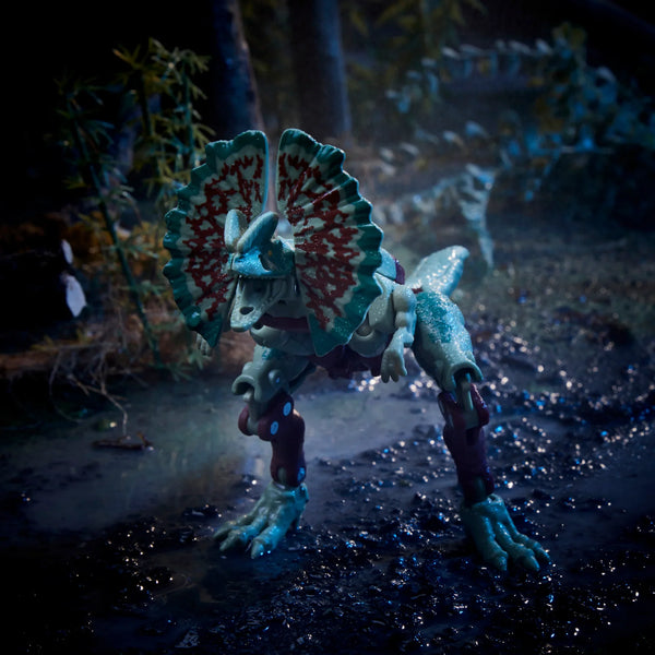 Transformers Collaborative Jurassic Park x Transformers Dilophocon and Autobot JP12