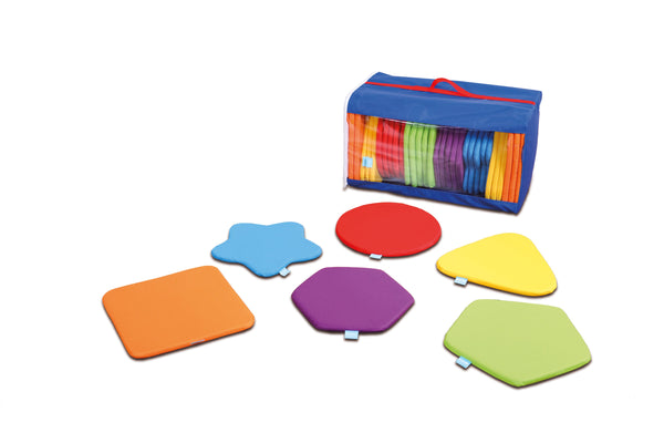 Rainbow-shaped rug with tote bag