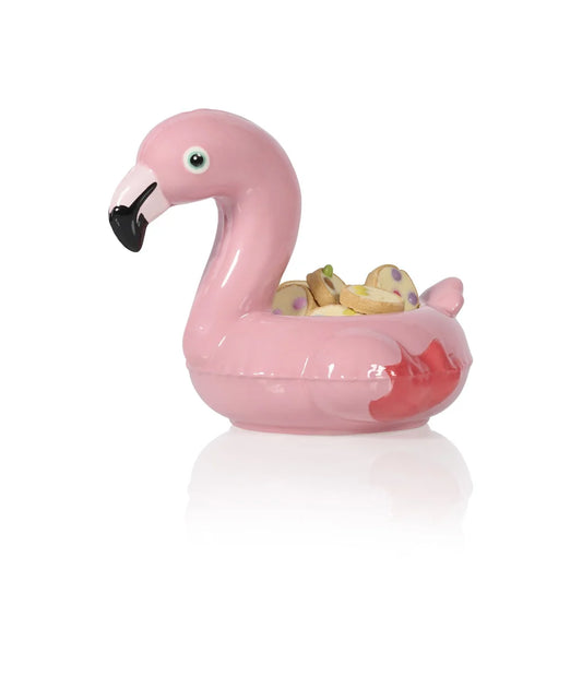pot flamant rose flottant bitten