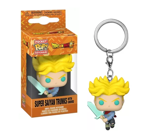 pop keychain super saiyan trunks with sword