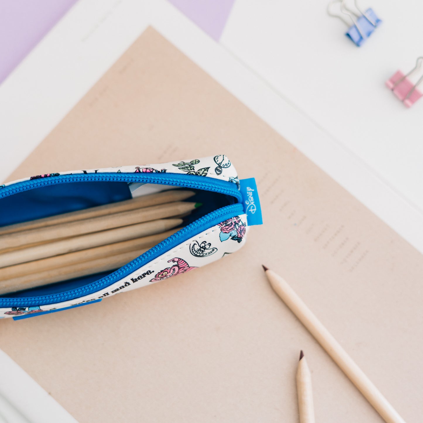 Rechthoekig etui van Disney - Alice in Wonderland