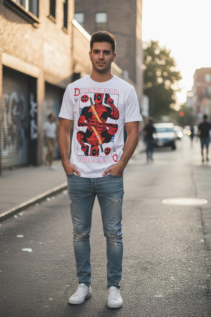 Deadpool Map T-Shirt