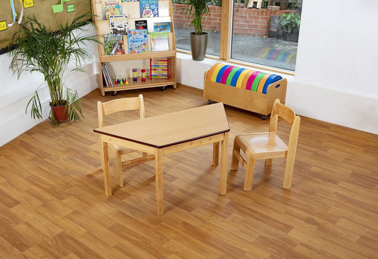 Tuf Class™ Trapezoidal Table Beech - Size Mark 3