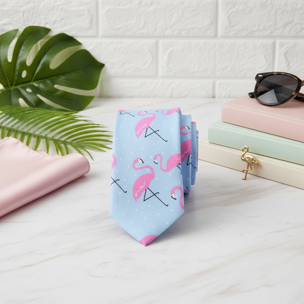 Roze Flamingo Stropdas