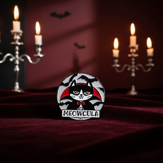 "Meowcula" Cat Pin