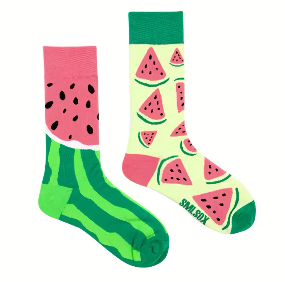 Watermelon Mismatched Socks