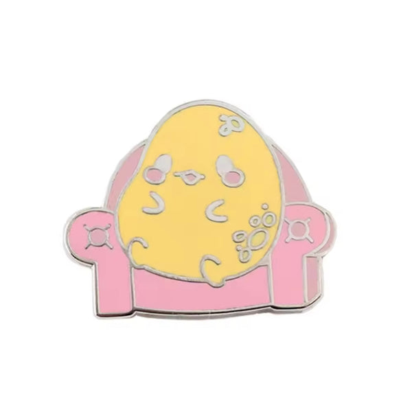 Photo produit - Pin's Canard Jaune dans son Fauteuil