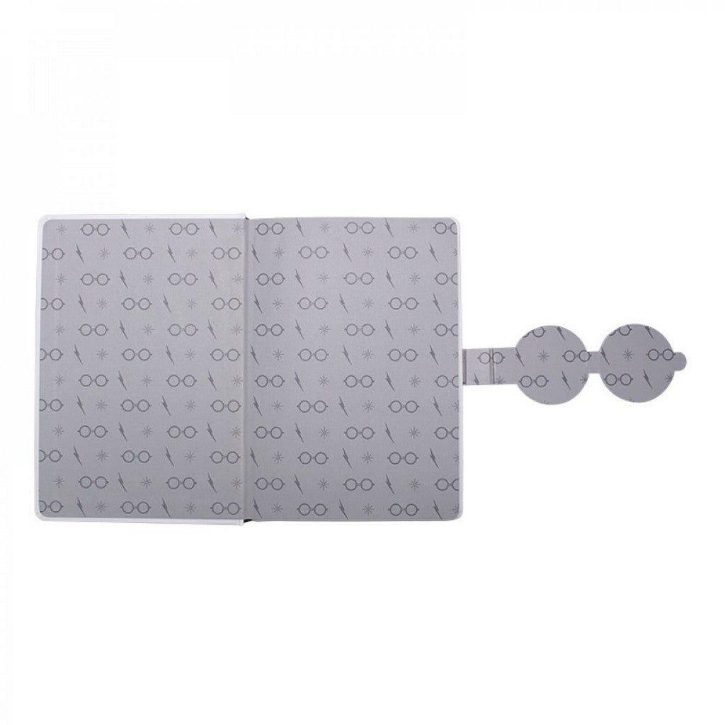 Harry Potter Notebook - Lightning Bolt and Glasses Embossed