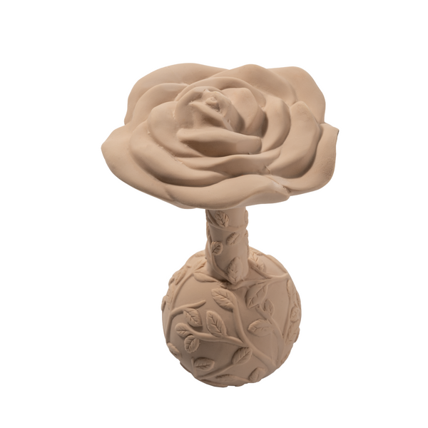 Beige pink rattle