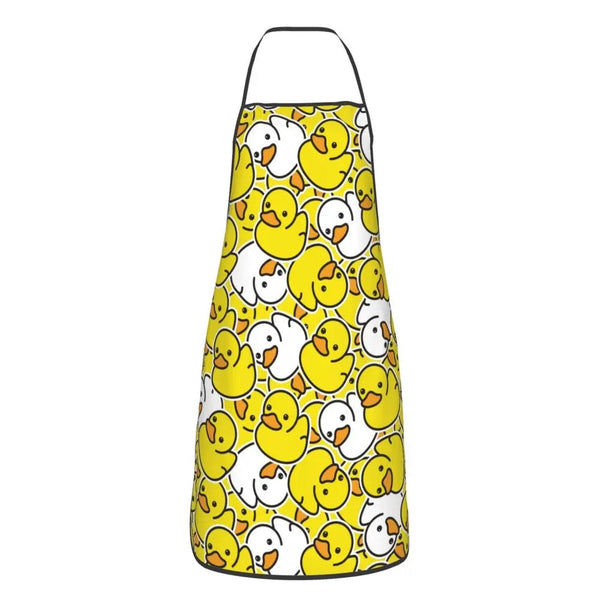 Yellow and White Duck Apron