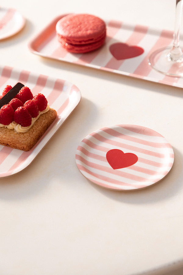 Rayures roses – Sous-verre