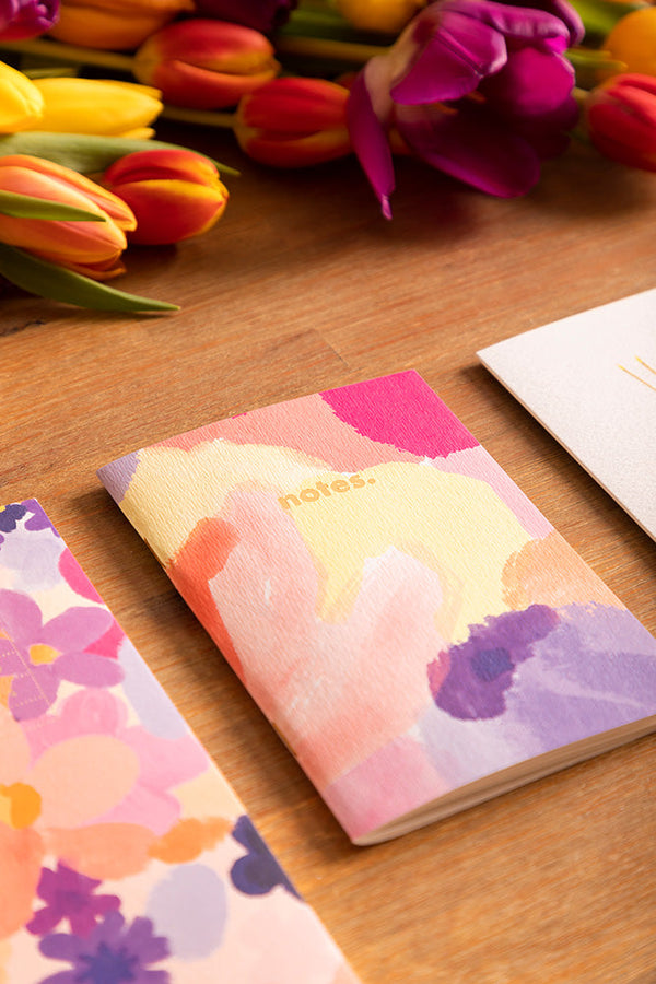 Duo Flower Garden - A6 Pocket Notebook