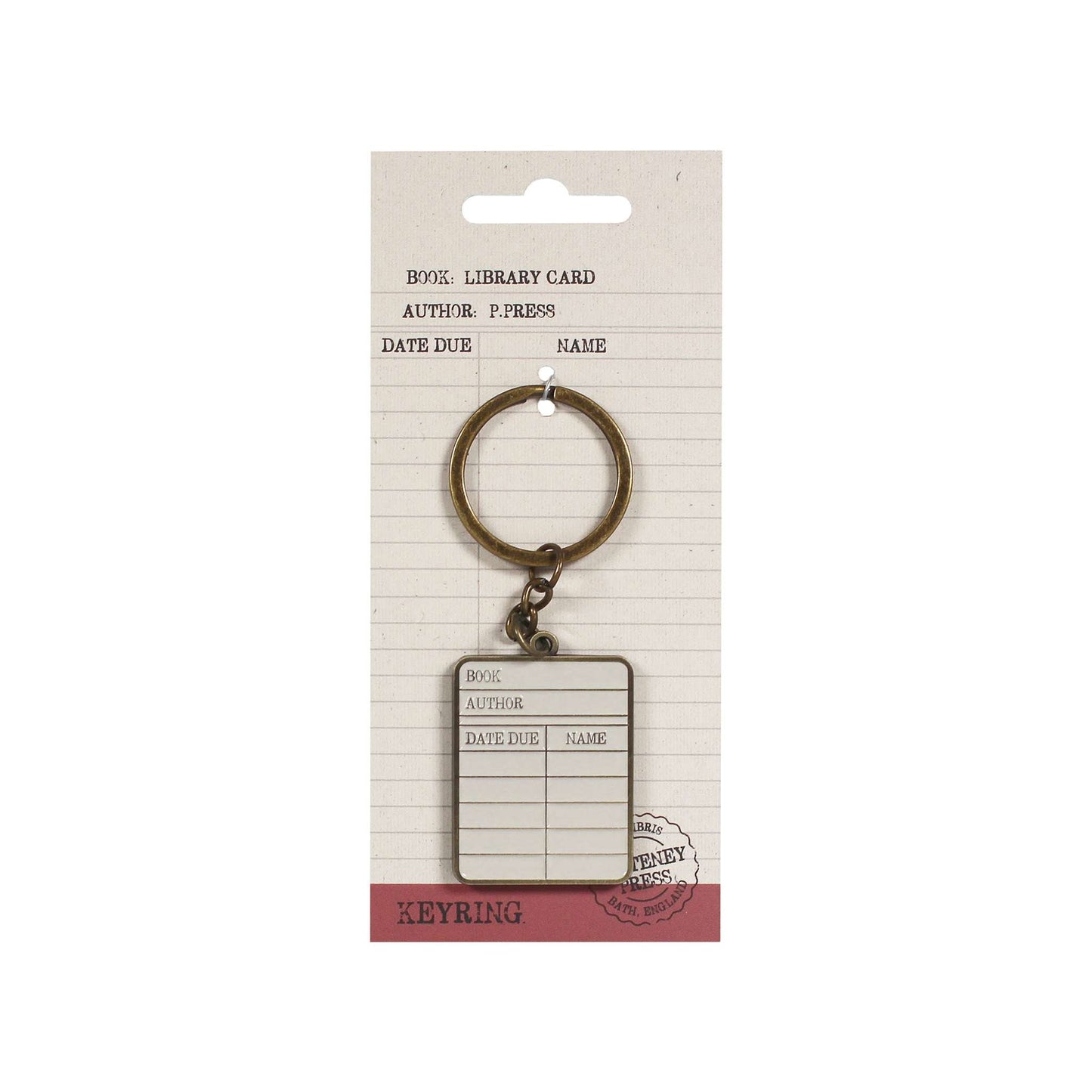 Pulteney Press Library Card Keyring