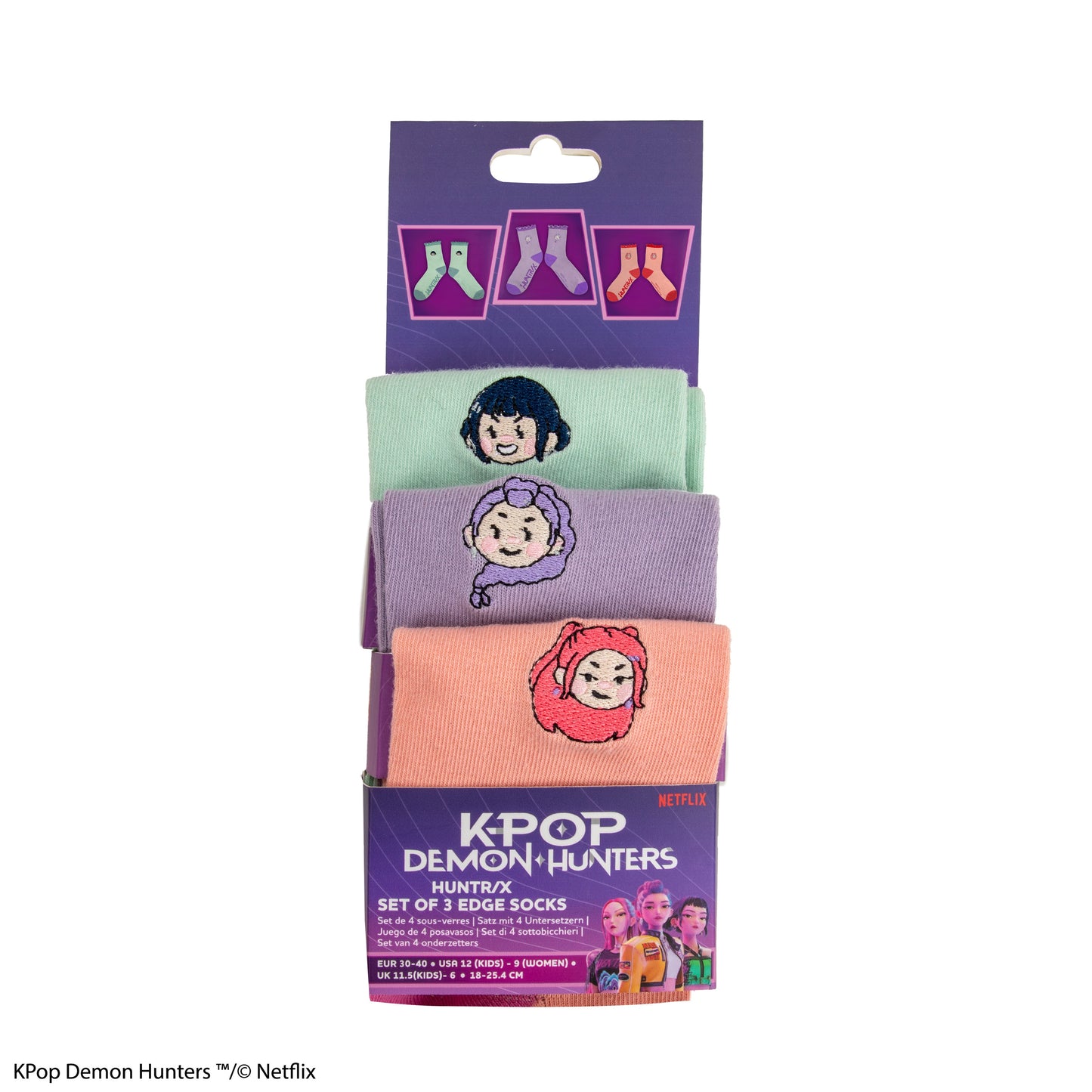 Set of 3 Pairs of HUNTR/X Socks