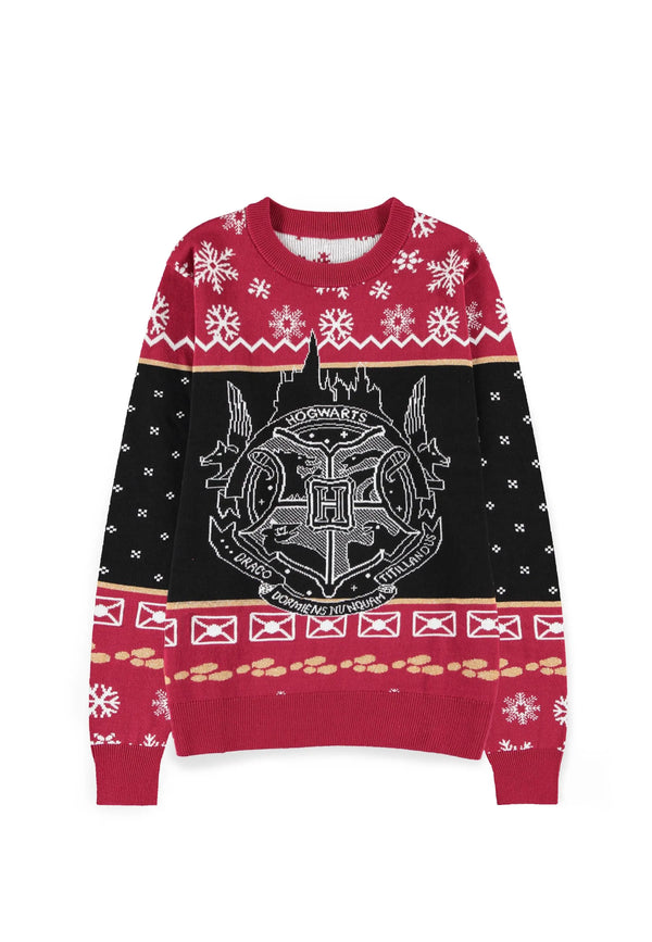Harry Potter Weihnachtspullover – Hogwarts-Wappen