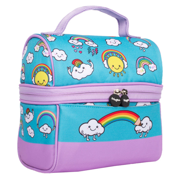 Retro sac repas arc-en-ciel World