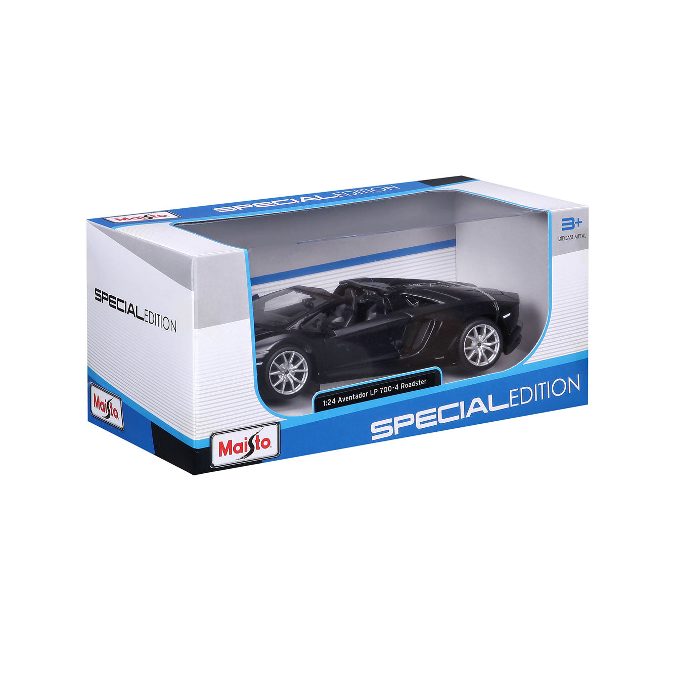 LAMBORGHINI AVENTADOR ROADSTER NOIR MAT 1:24