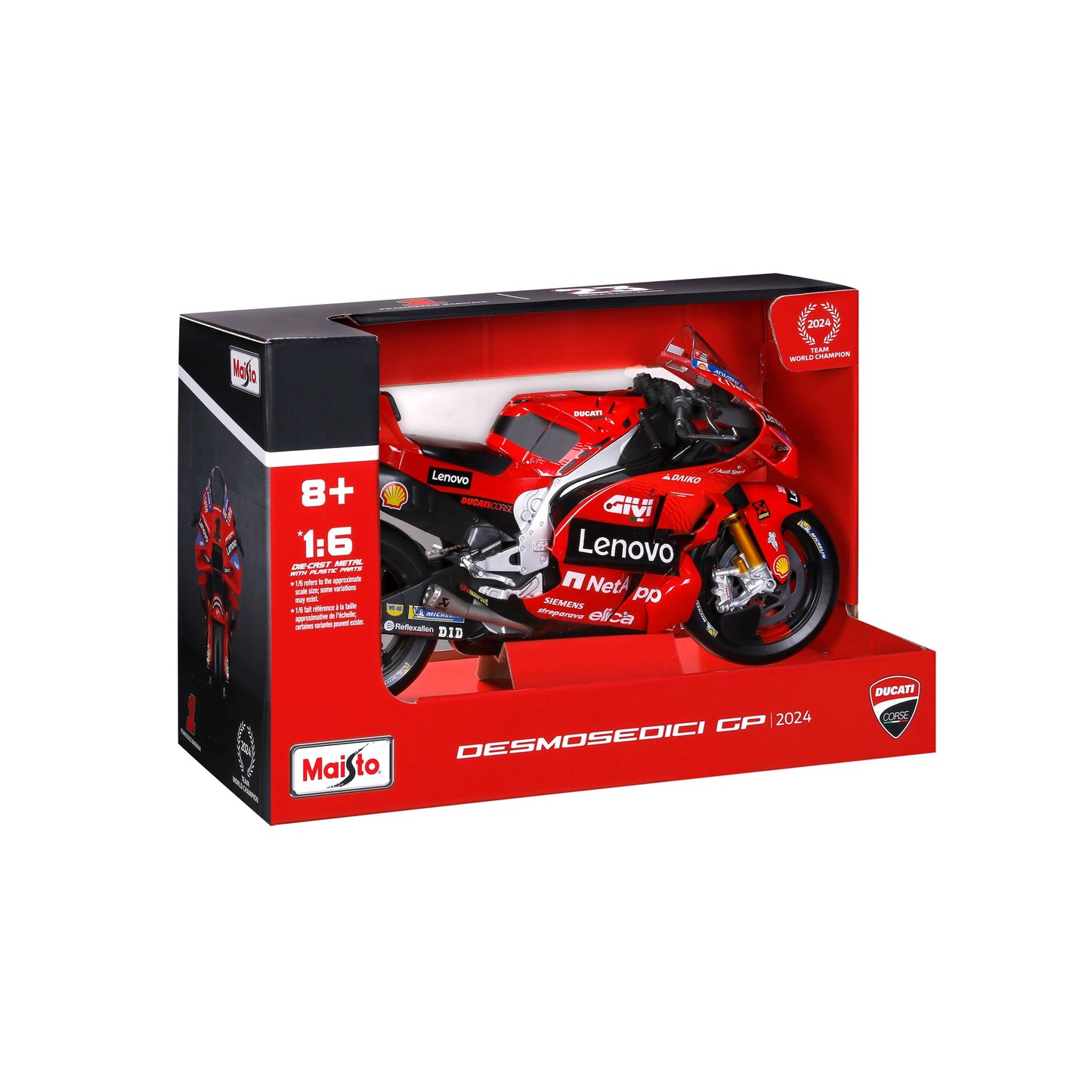 1:6 MOTO 2024 DUCATI MOTOGP (#1 BAGNAIA)