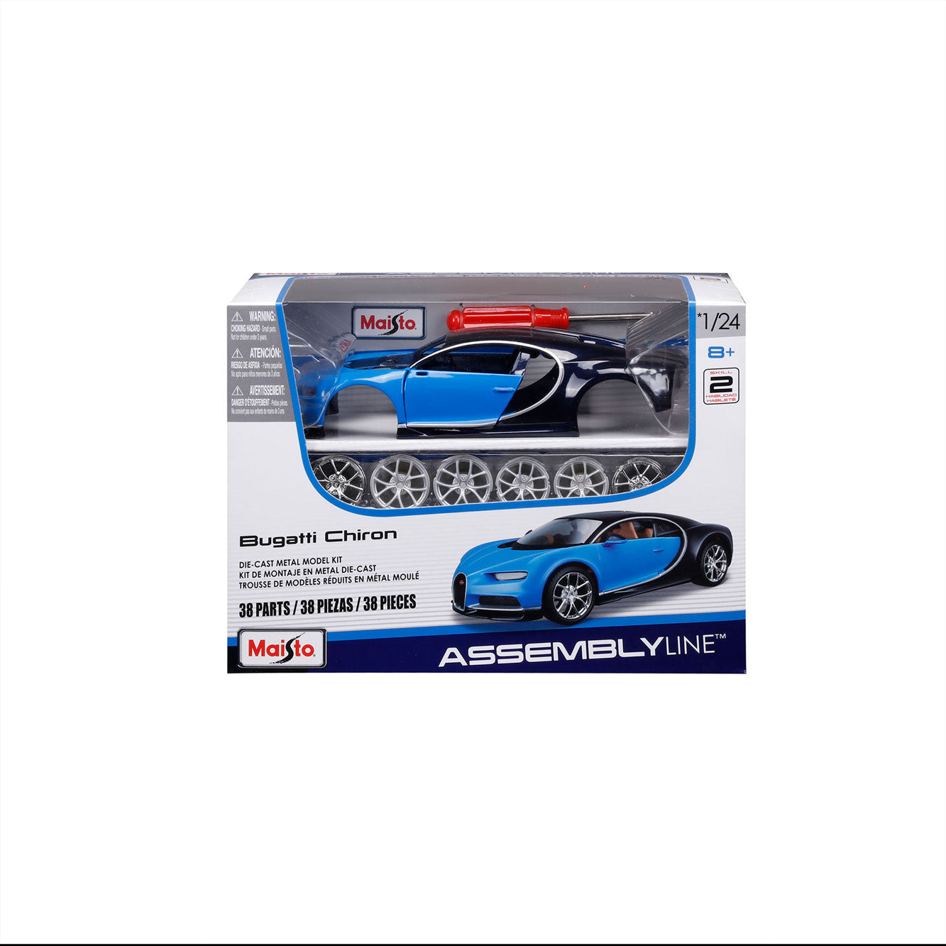 BUGATTI CHIRON BLUE KIT 1:24