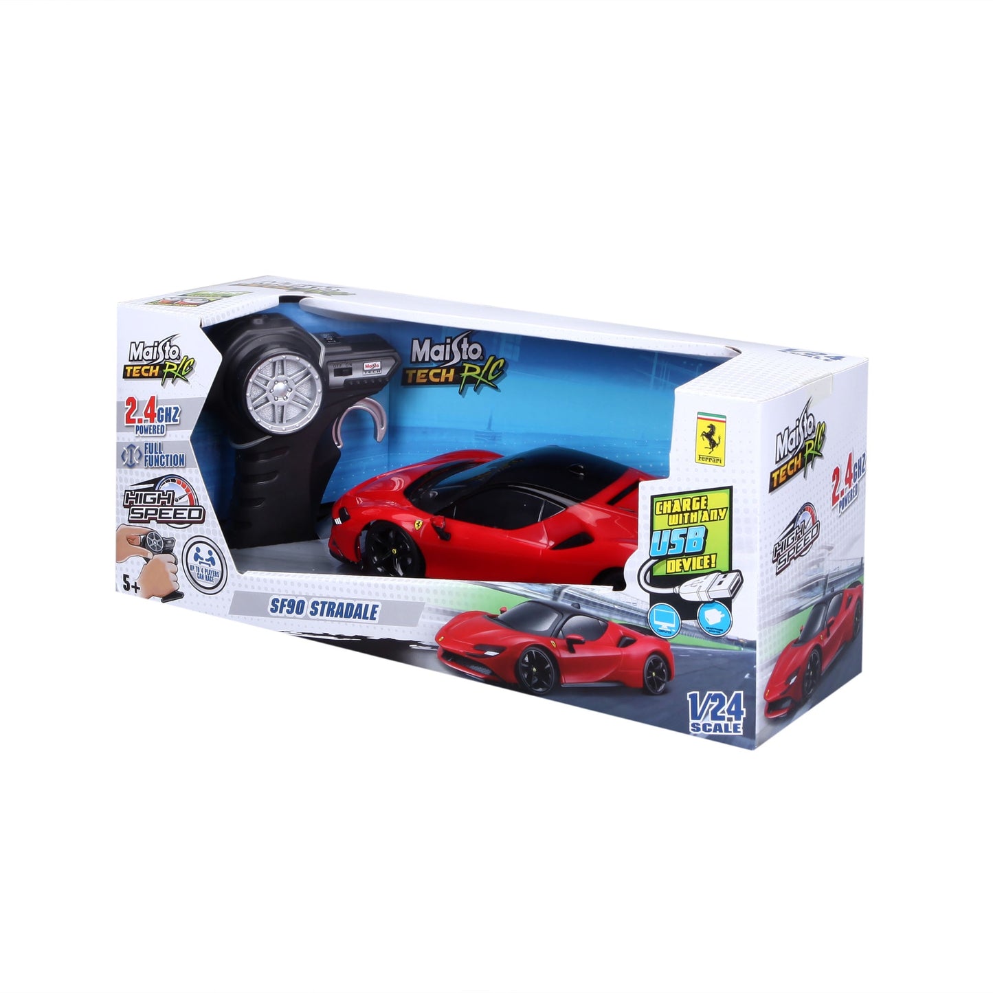 Ferrari SF90 STRADALE 2.4 GHz, 1:24 scale