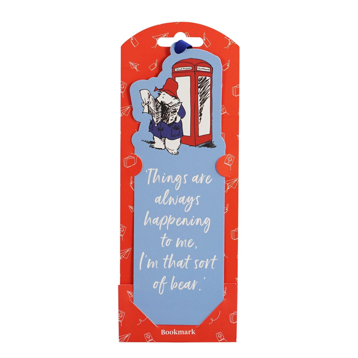 Paddington Phone Box Die-Cut Paper Bookmark