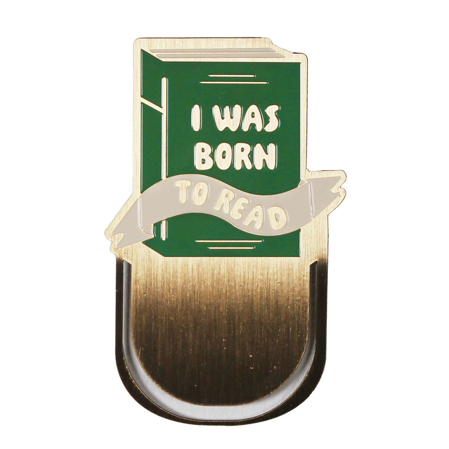 Pulteney Press Born to Read Metal Bookmark