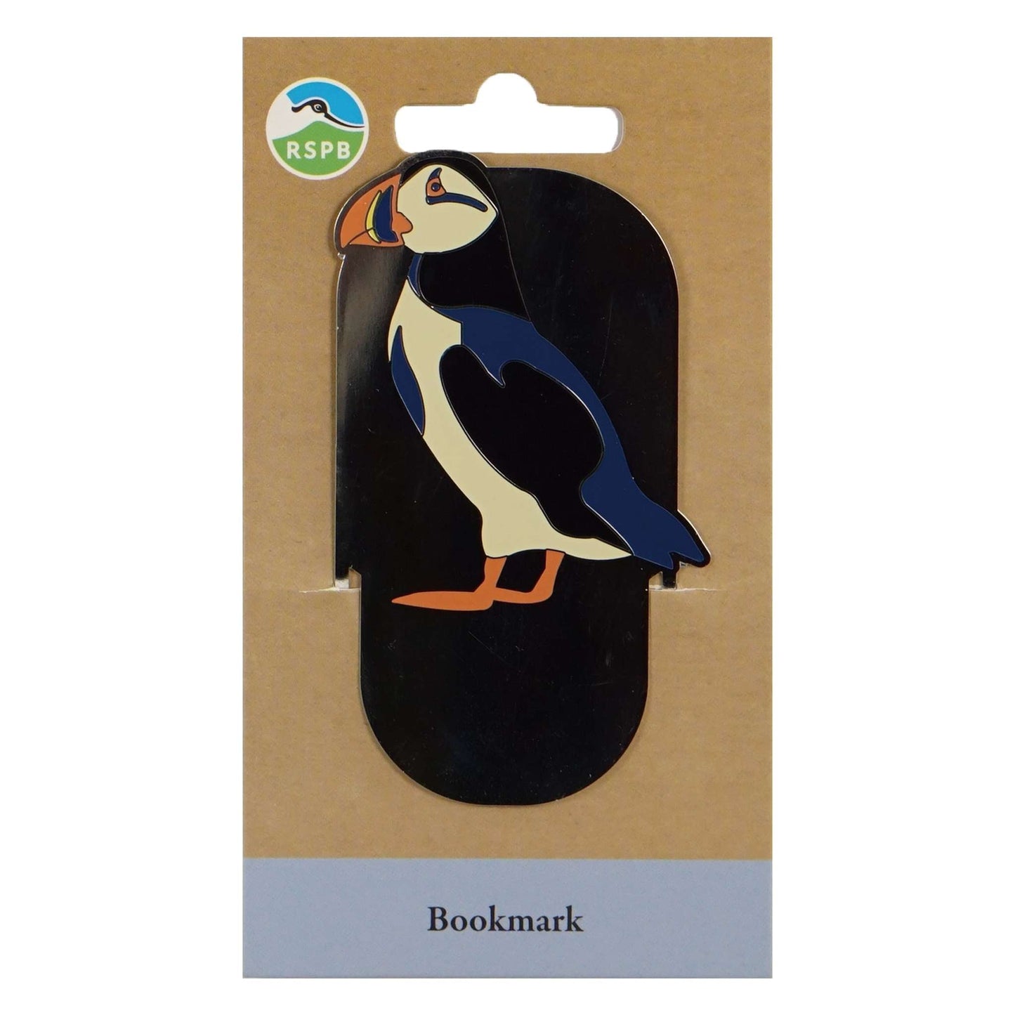 RSPB puffin metal bookmark