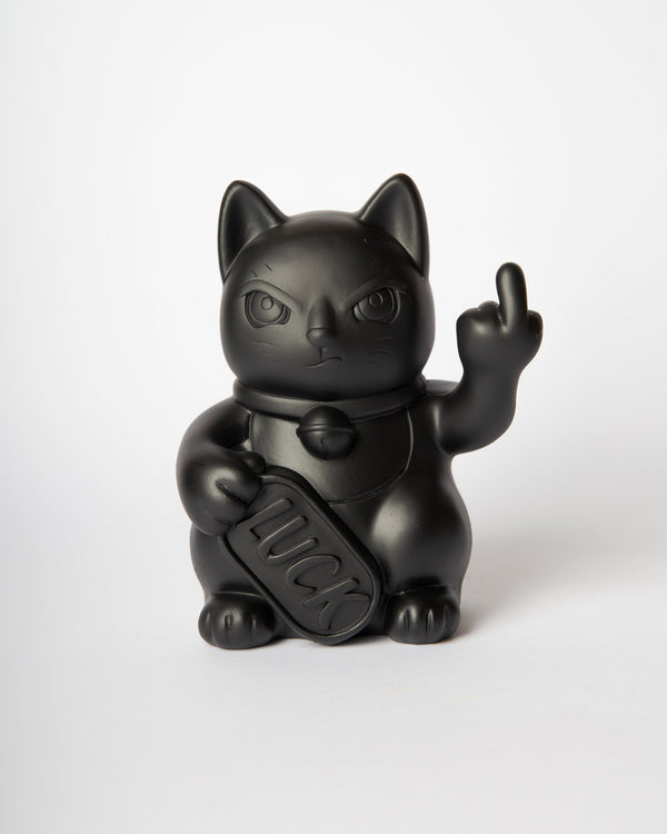Chat Chanceux « Fuck » Noir