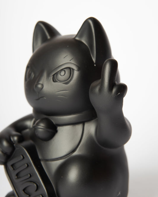 Chat Chanceux « Fuck » Noir