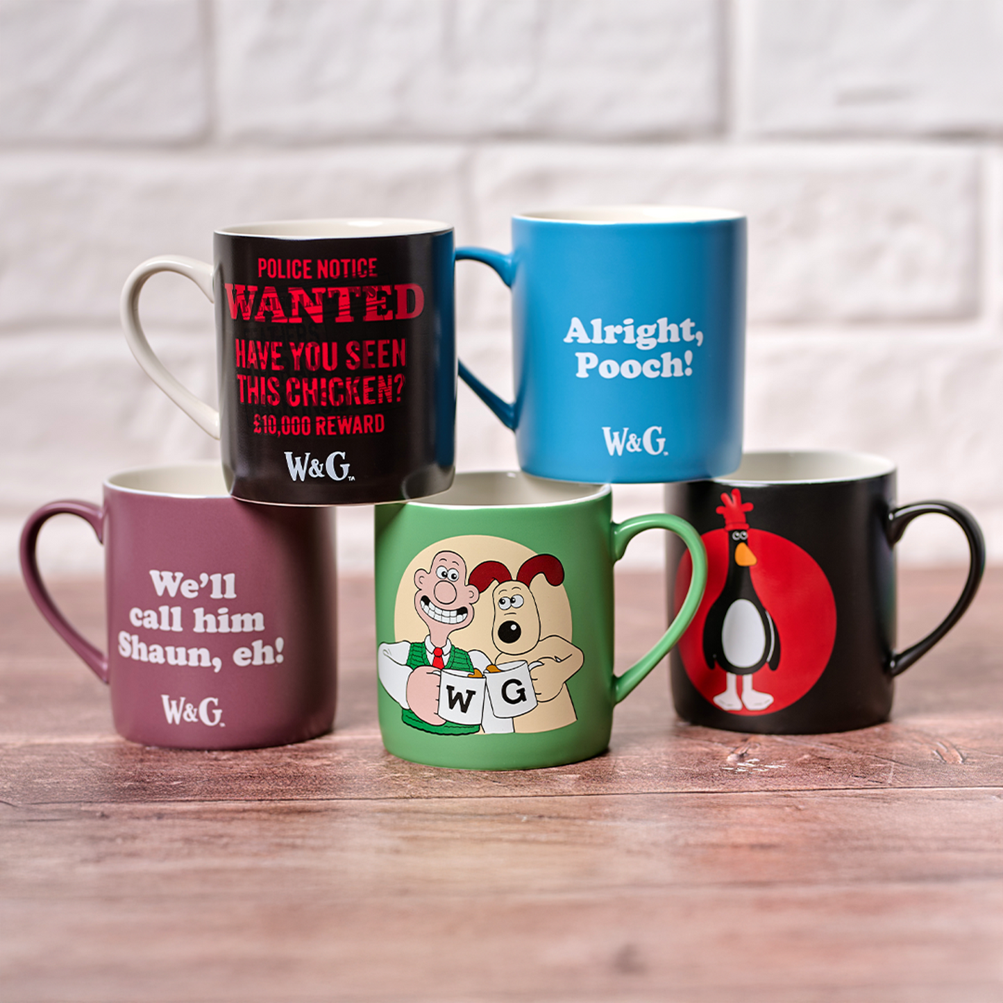 Wallace & Gromit Signature Mug (Feathers) – 370 ml