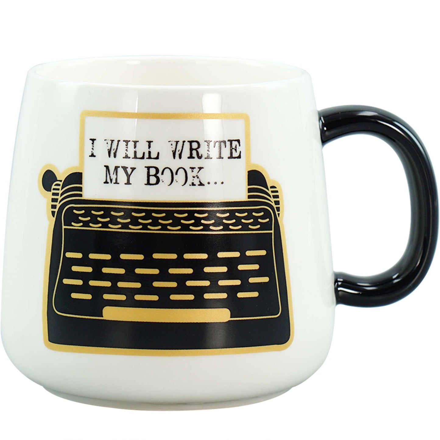 "I Will Write My Book" Oval Mug – 370 ml