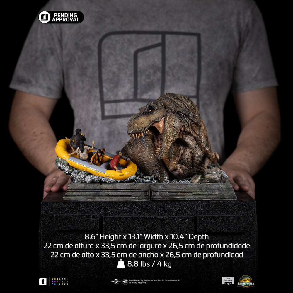 Pre-Order - T-Rex River Scene Statue - Jurassic World: Rebirth - Demi Art Scale 1/20 - Iron Studios