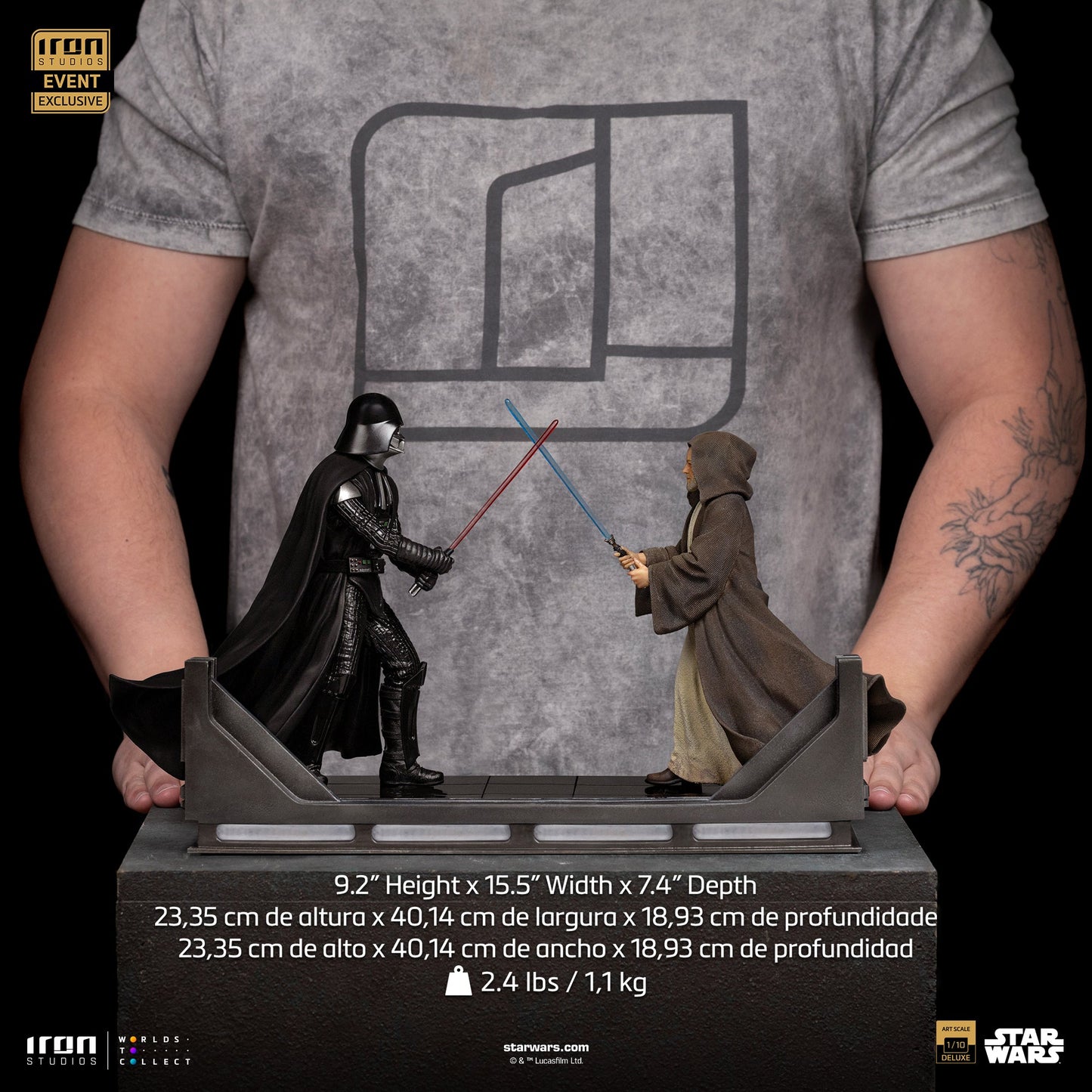 Statue Darth Vader vs Obi-Wan Kenobi (CCXP Event Exclusive 2025) - Star Wars - Art Scale 1/10