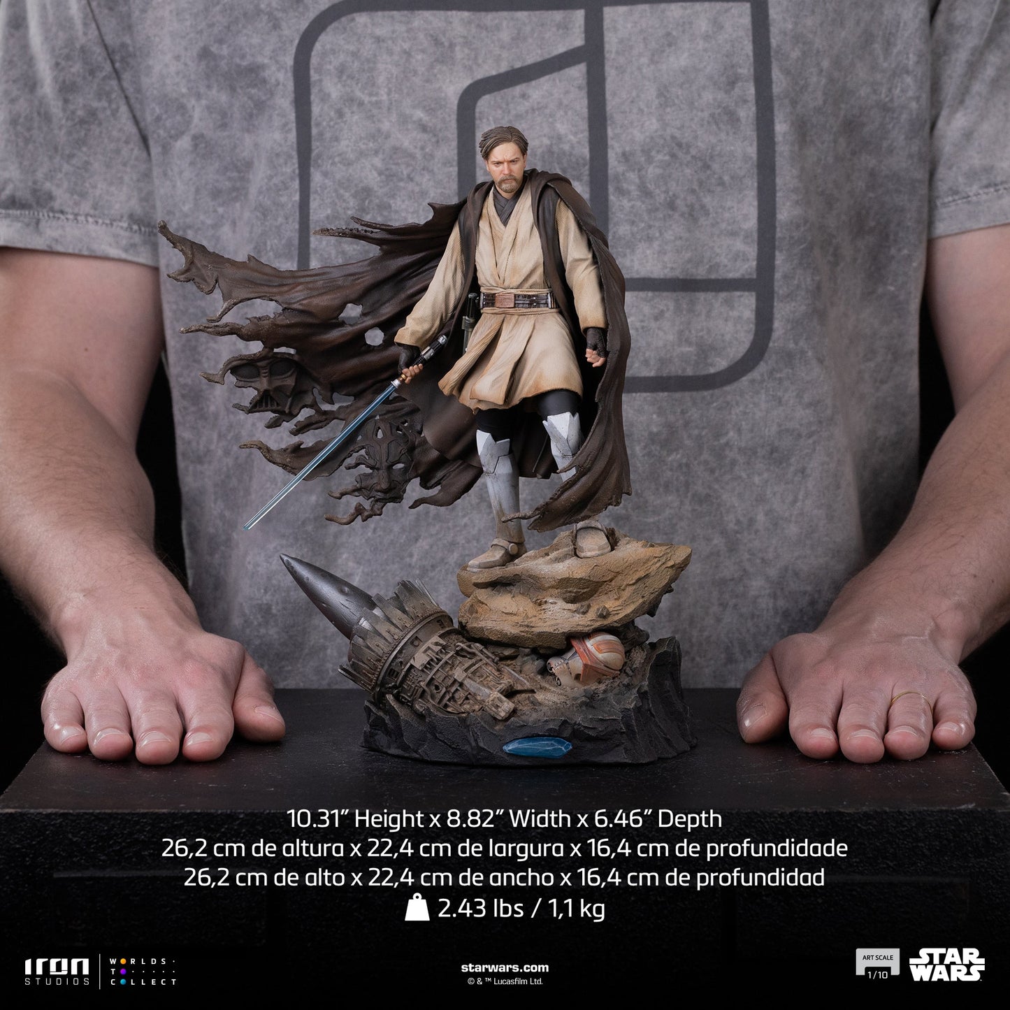 Pre-Order - Obi-Wan (Signatures) Statue – Star Wars – Art Scale 1/10 – Iron Studios