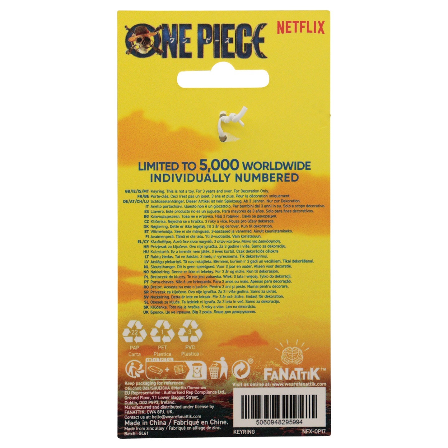 One Piece sleutelhangers - Nieuws Coo