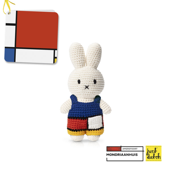 Miffy Plüschtier – Bunter Overall