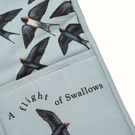 RSPB Crown of Swallows Double Oven Glove
